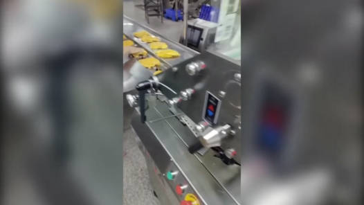 Envasadora horizontal de mango deshidratado en bandeja DXD-420